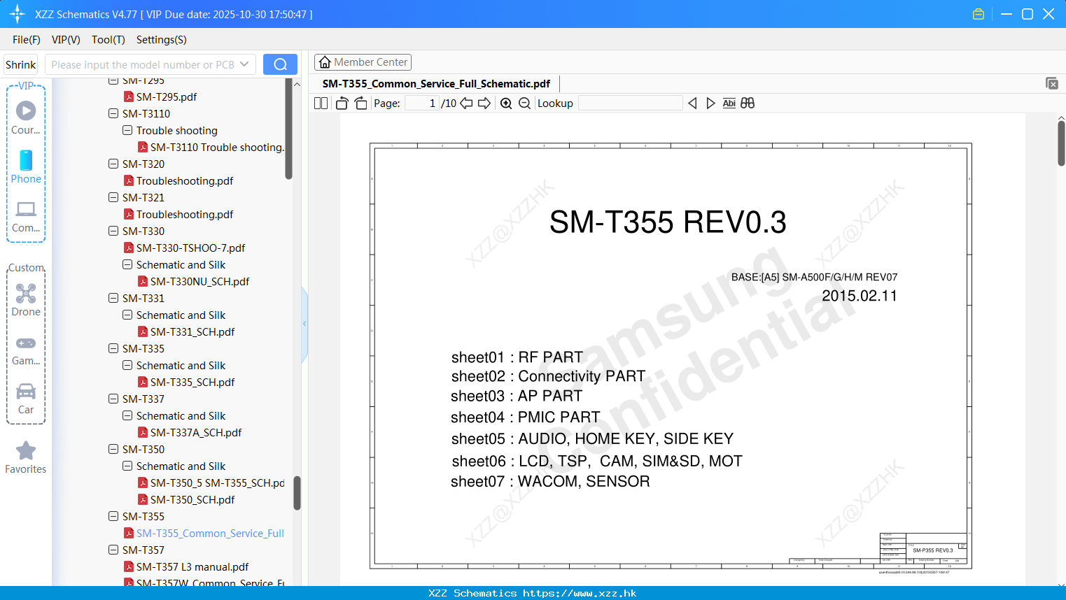 Samsung SM-T355_Common_Service_Full_Schematic